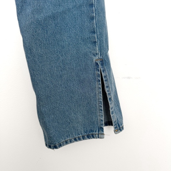 Straight Leg Split Hem Jeans - Picture 6 of 7
